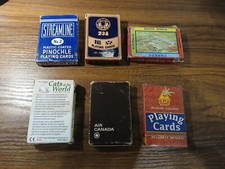 VINTAGE PLAING CARDS. 6 PACKS VARIOUS AS IN PHOTOS