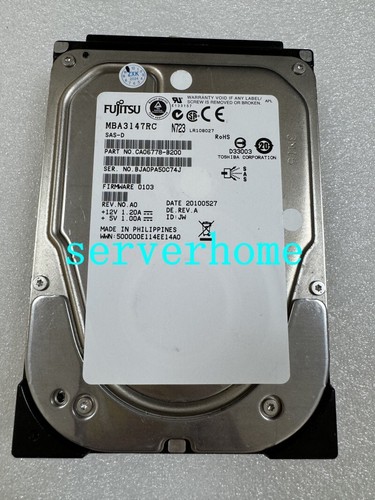 USED genuine Fujitsu 146GB SAS 15000rpm 3.5" HDD CA06778-B200 MBA3147RC - Picture 2 of 7