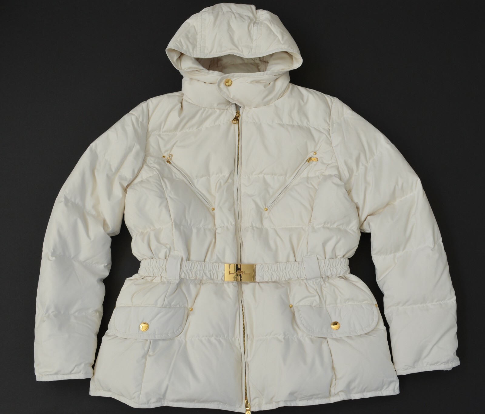 polo hooded down jacket