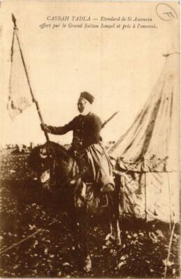 CPA AK MAROKKO Kasbah TADLA Banner Si Amoussa geschenkt Gd Sultan Ismael (669054)