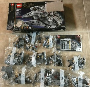 Details About Authentic Lego Star Wars Millennium Falcon 75257 Set New In Sealed Bags No Box