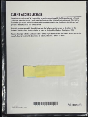 Microsoft Windows Server 2019 - 5 User Cal License / NC6TX