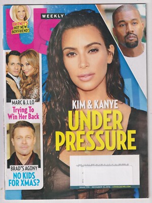 US Weekly December 12, 2016 Kim Kardashian, Kayne West, Marc Anthony, Jennifer L