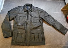 FOX RACING DELUXE MEN'S WAXED COTTON MOTO STYLE OPTICAL JACKET SZ L