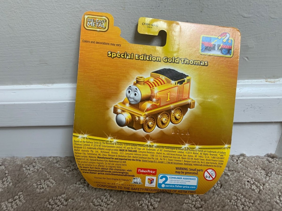 Fisher Price Thomas and Friends Take N Play Gold Thomas #1 Train