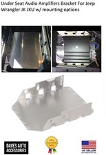 Under Seat Audio Amplifiers Bracket For Jeep Wrangler JK JKU w/ mounting options