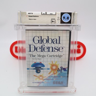 SMS Sega Master System GLOBAL DEFENSE - WATA GRADED 9.8 B+ NEW & Factory Sealed!