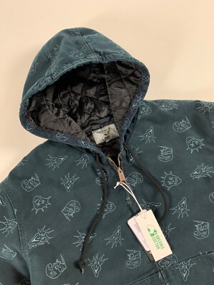 CARHARTT WIP STRAY RATES OG ACTIVE JACKET DUCK BLUE M NWT | eBay