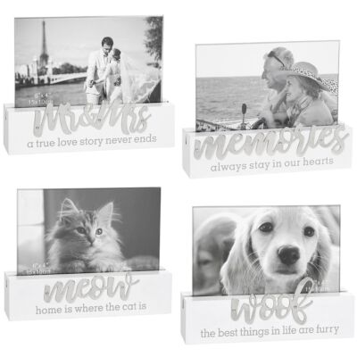 Shudehill - Loving Script Photo frames for Memories, Dogs, Cats and Mr and Mrs