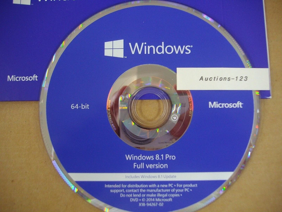 Microsoft Windows 8.1 Pro 64 bit x64 64 Bit DVD Full English MS WIN 8.1 =NEW= - Image 2 of 4