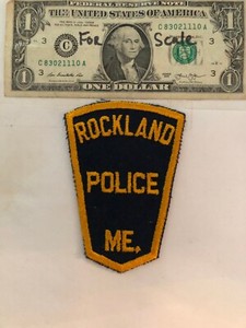 Rockland Maine Police Patch Un-sewn Great Condition