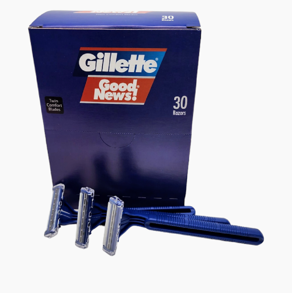 Gillette Good News Disposable Razors Twin Blade Pivoting Head ...