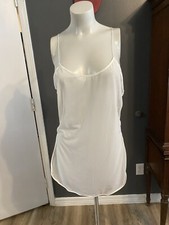 Victoria's Secret White Sheer Strappy Backless Babydoll Mini Nighty Lingerie M