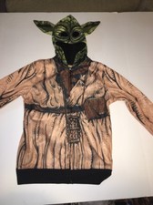 boys Size Small 10-12 Star Wars Yoda Hoodie Super Cool Yoda Mask