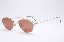 VINTAGE CALVIN KLEIN 323 510 EYEGLASSES WITH SUN CLIP SIZE:48-18-140