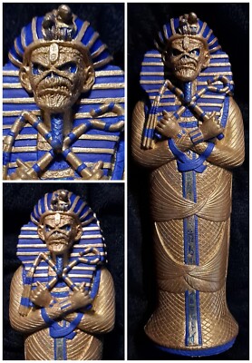 Iron Maiden Eddie Figure Powerslave Sarcophagus Handpainted 10
