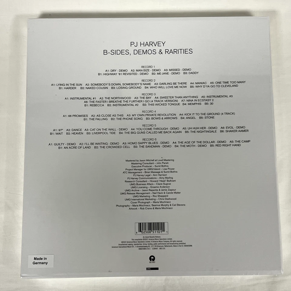 PJ Harvey - B-Sides, Demos & Rarities (Deluxe Box Set) | 6xLP | New - Image 4 of 4