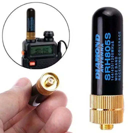 Diamond SRH805S SMA-F Stubby Dual Band Antenna Baofeng GT-3 UV-5R Ham Radio