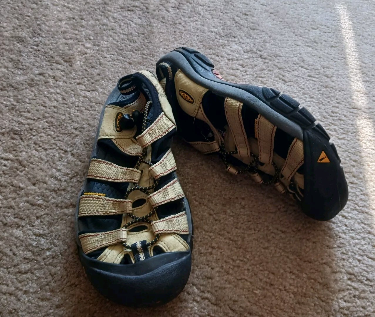 Sandali da trekking da esterno Keen Newport Donna Giallo Morbido Impermeabili Antiodore 7