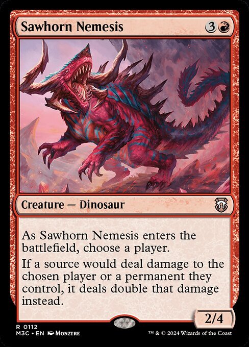MTG - Sawhorn Nemesis (112) - Commander: Modern Horizons 3 - Near