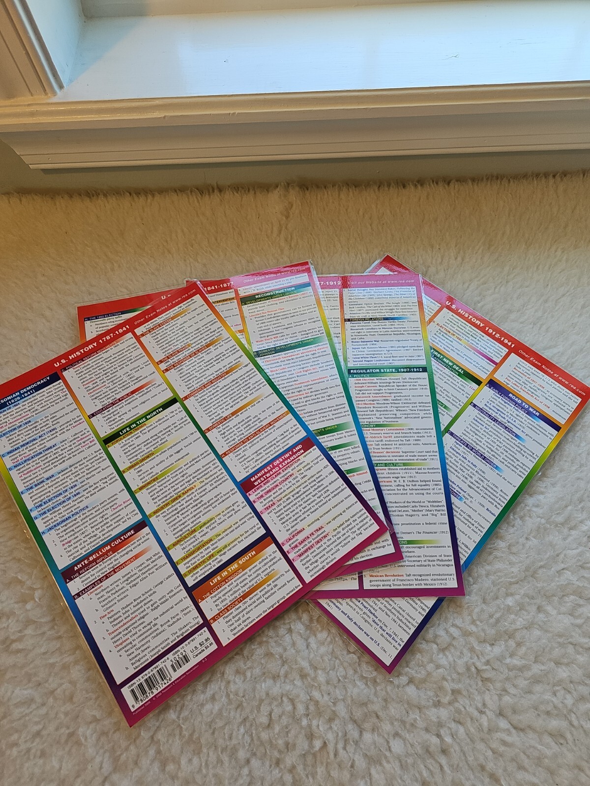 Study Aid Paper Exam Notes Student Study Aid Guide US HISTORY BY REA Bundle 1787 ...