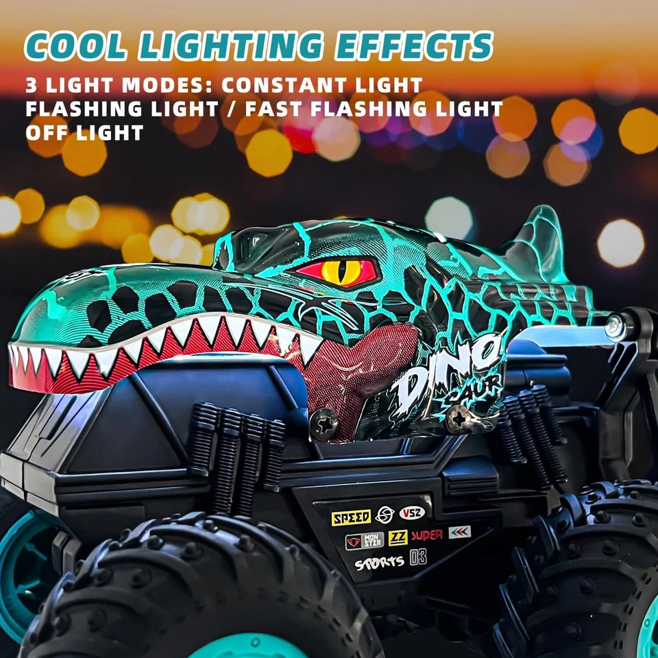 RC Auto Ferngesteuertes Auto, 2,4GHz 20km/h RC Monstertruck mit Musik &Licht - Bild 4 von 4