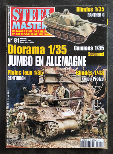 Magazine Steel Masters N°39 - Artillerie US / UNIC P107 / M4A3 Tank Dozer - Occasion