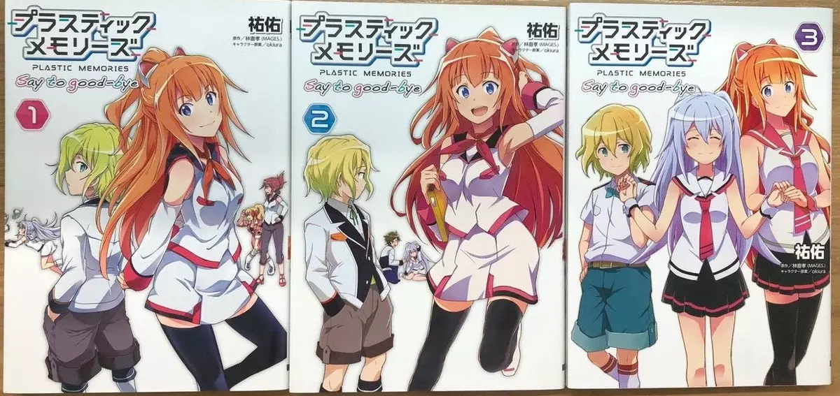 Plastic Memories Say to Good-bye vol.1-3 Comic complete Set Japanese version