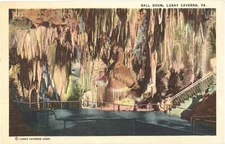 Luray Virginia Ball Room Luray Caverns Scenic Cave Formations Vintage Postcard