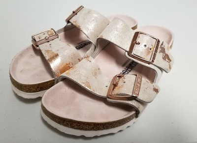 vintage metallic rose copper birkenstock