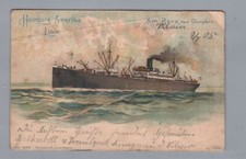 Ansichtkarte An Bord des Dampfers Schiffspost 1905 nach Bahrendorf
