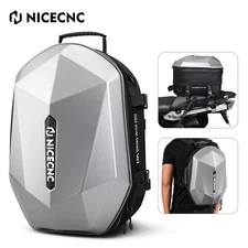 Waterproof Motorcycle Rear Seat Bag Helmet Tail Bag Backpack Luggage Saddle Box