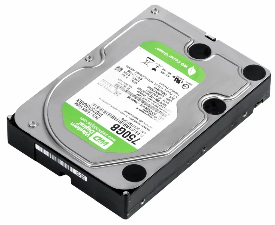 Disk Western Digital WD7500AARX 750GB 5400U/Min 64MB SATA III 3.5'' Pollici - Immagine 4 di 4