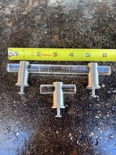 2-Clear Acrylic-Polished Chrome Cabinet Pulls.