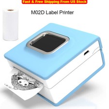 Phomemo M02D Bluetooth Thermal Photo Printer Mini Mobile Label Maker Machine