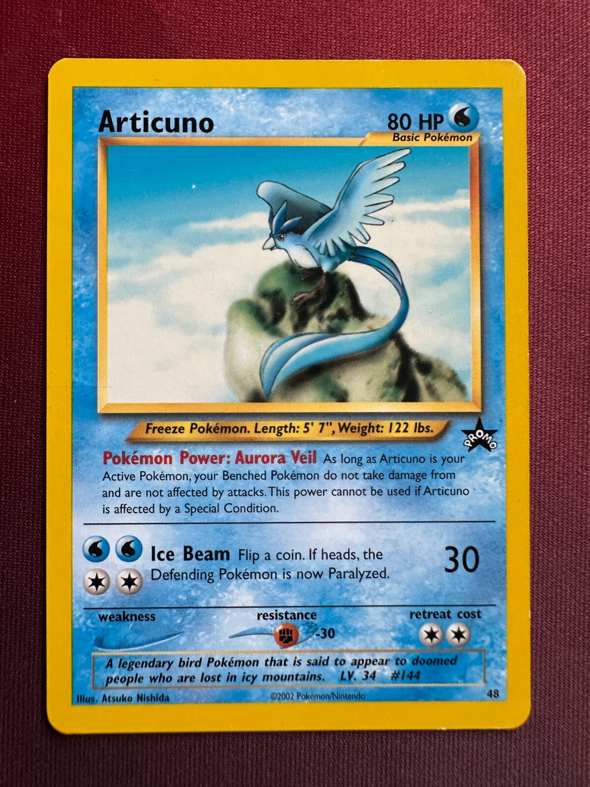 ARTICUNO 48 Black Star Promo WOTC BSP non-holo RARE Pokemon TCG card READ