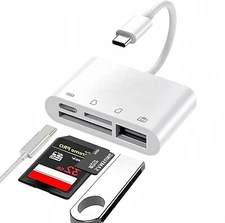 Adaptador de lector de tarjeta de memoria para computadora iPhone iPad Macbook