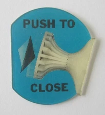 Push to Close / Pull to Open 1960's VARI-VUE Motion Lenticular 2 x 2 1/2 inches