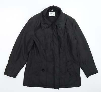 Elegance Damen Jacke schwarz Größe S Reißverschluss