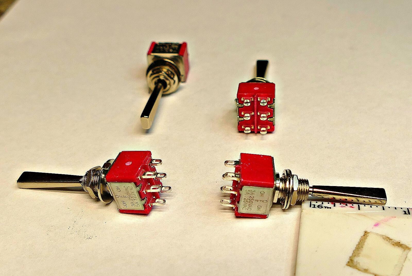 Toggle Switch Ebay Toggle Switches 4 Pcs (on)off( on) momentary action top quality us ...
