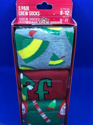 Holiday Christmas Naruto Anime Crew Socks 3 Pair Pack Mens Shoe Size 8 to 12 DBZ - Picture 57 of 76