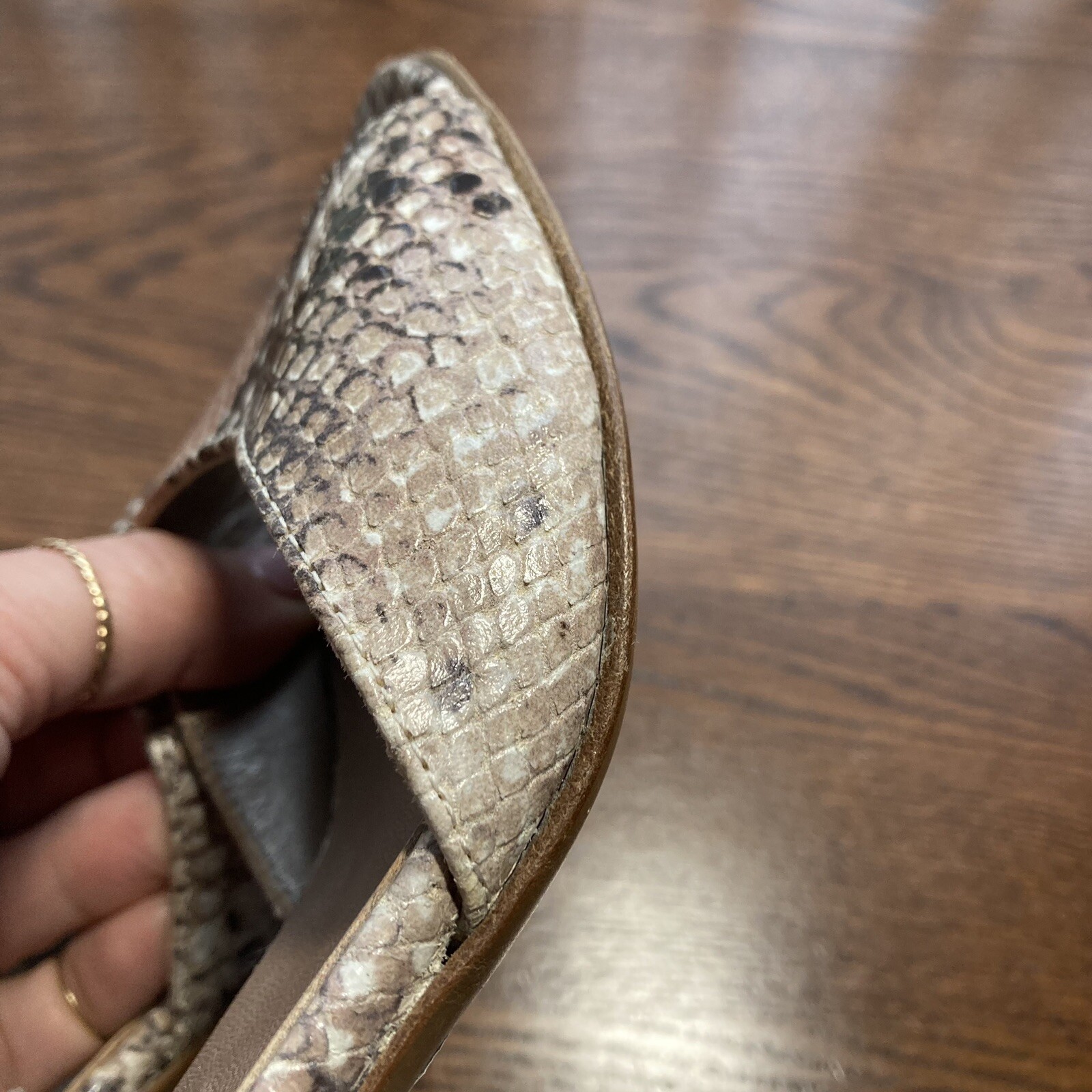 Attilio Giusti Leombruni Embossed Python Snakeski… - image 12