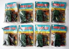 8X RARE VINTAGE 80'S COMBAT JEEP INFANTRY SOLDIER BAGS HONG KONG NEW NOS