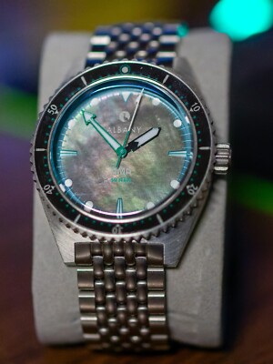 Albany Ama Diver Tahitian Mother of Pearl Miyota 9039 High Beat