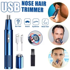 Nose Hair Trimmer For Men Rechargeable Ear and Nose Hair Trimmer Eyebrow Beard