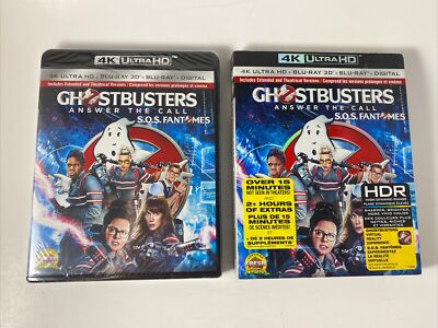 GHOSTBUSTERS: ANSWER THE CALL 4K ULTRA HD BLU RAY 3D 3 DISCS RARE OOP SLIPCOVER
