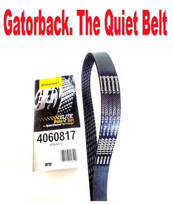Serpentine Poly-V Belt, Quiet Belt Gatorback CONTINENTAL ELITE 4060817, 6PK2075