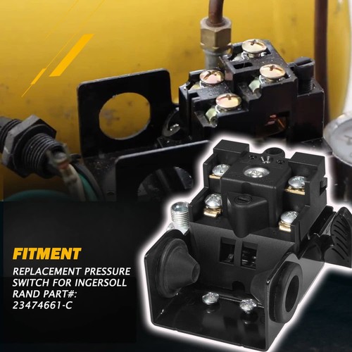 23474661-C Druckschalter 95-125 PSI Luftkompressor Teil für Ingersoll Rand SS3 - Bild 12 von 19
