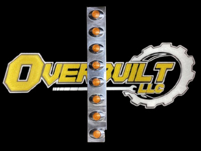 Peterbilt 389 4''W - 26  L Panel Kit with 8 Amber Lights / Panelite