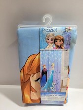 Disney Frozen Shower Curtain Fabric 72x72 Blue Anna Elsa Olaf Bathroom Kids